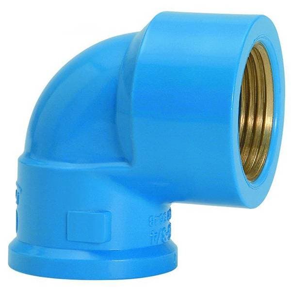 Joelho 25 x 1/2" Azul Latão